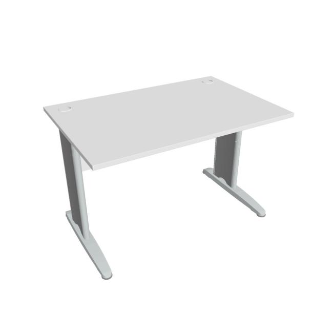 [ON141299] Cross work table, 120x75.5x80 cm, white/metal