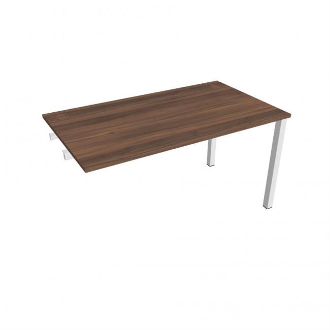 Work table Uni k pozdź. chain, 140x75.5x80 cm, walnut/white