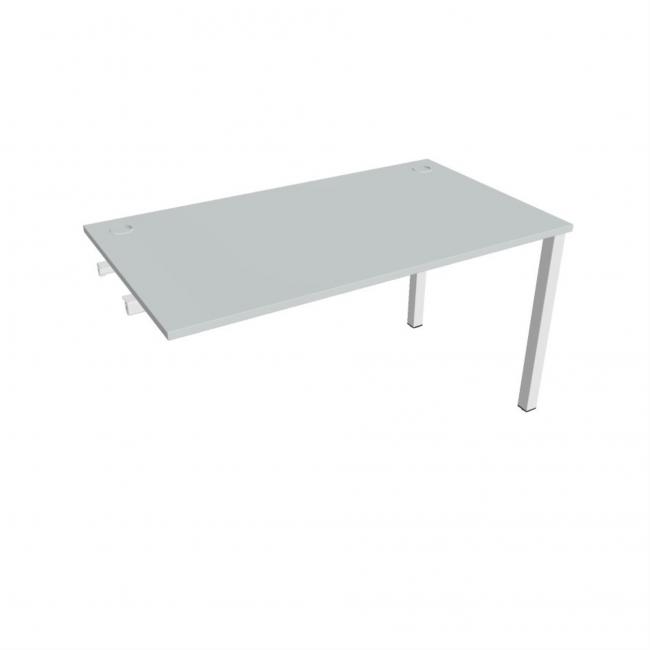 Work table Uni k pozdź. chain, 140x75.5x80 cm, grey/white