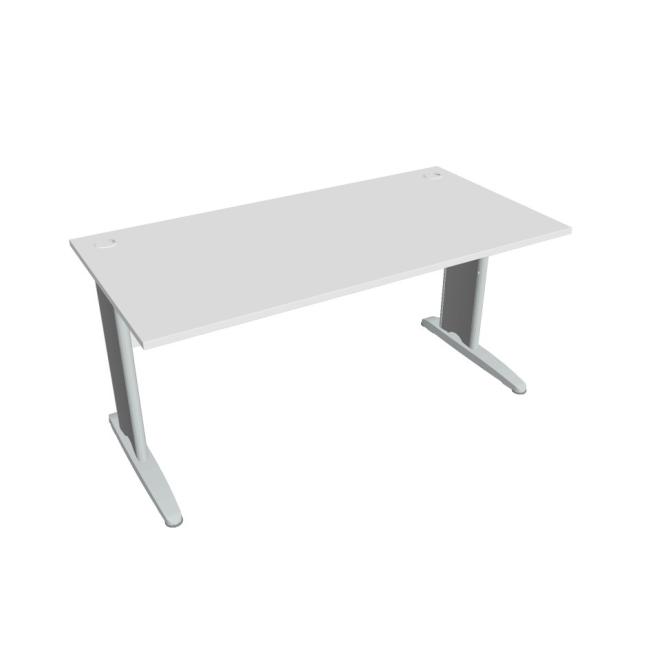[ON142499] Cross work table, 160x75.5x80 cm, white/metal