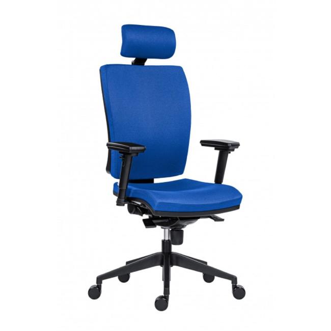 Office chair GALA PLUS PDH SL 1580 SYN blue BN3 + armrests AR08