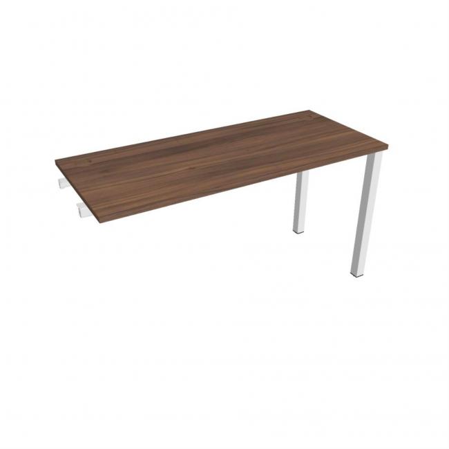 Work table Uni k pozdź. chain, 140x75.5x60 cm, walnut/white