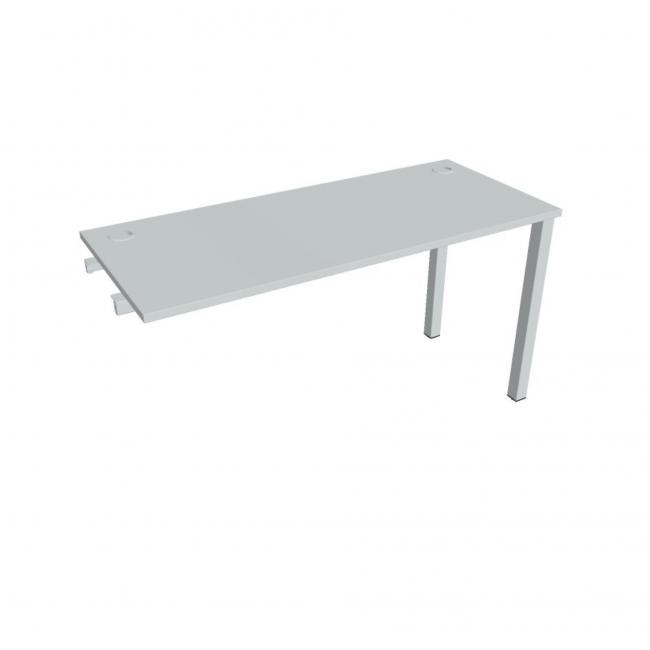 Work table Uni k pozdź. chain, 140x75.5x60 cm, gray/grey