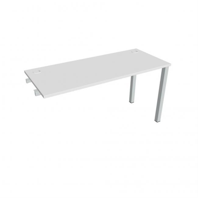 Work table Uni k pozdź. chain, 140x75.5x60 cm, white/grey