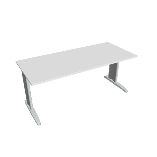 [ON142599] Cross work table, 180x75.5x80 cm, white/metal