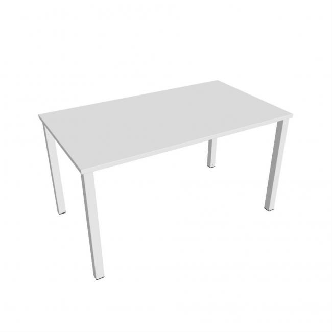 Conference table Uni, 140x75.5x80 cm, white/white