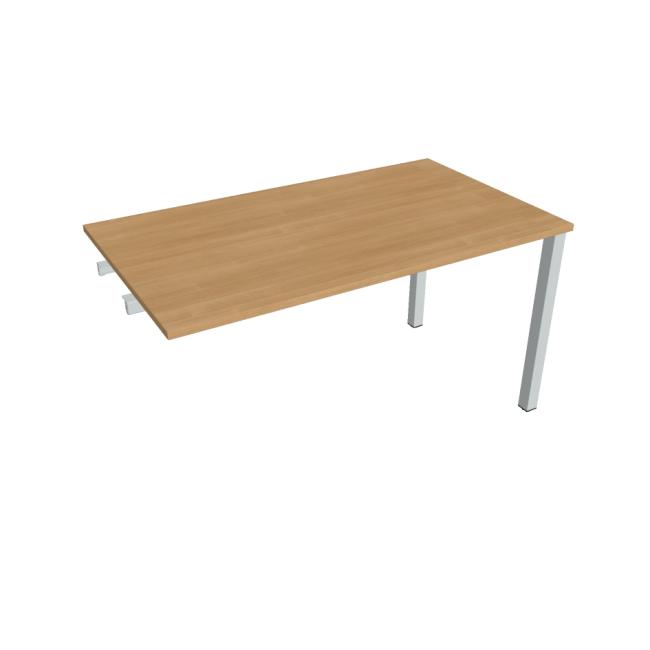 Conference table Uni to late. chain, 140x75.5x80 cm, oak/grey