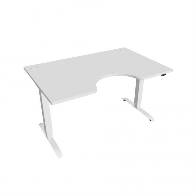 Motion Ergo desk, ZO, 2S, 140x70.5-120.5x90 cm, white/white