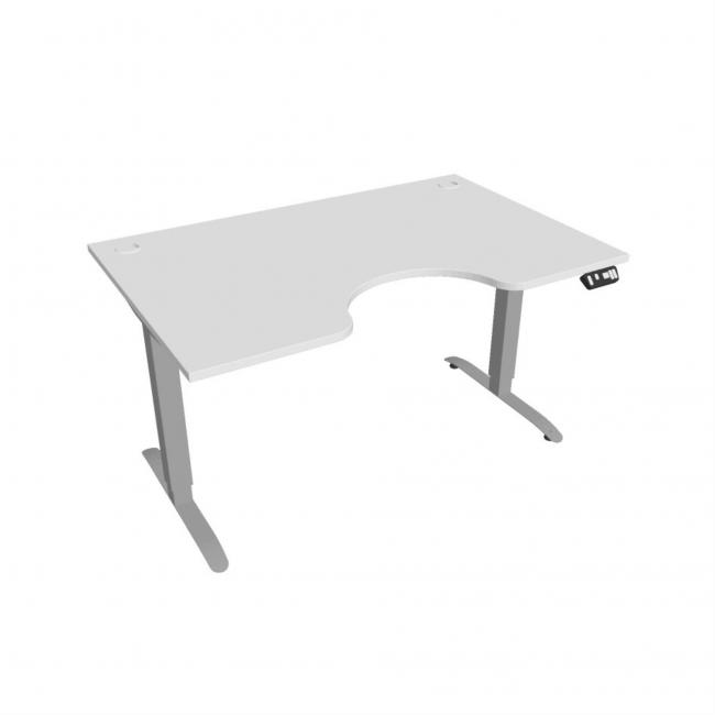 Motion Ergo desk, PO, 2S, 140x70.5-120.5x90 cm, white/grey