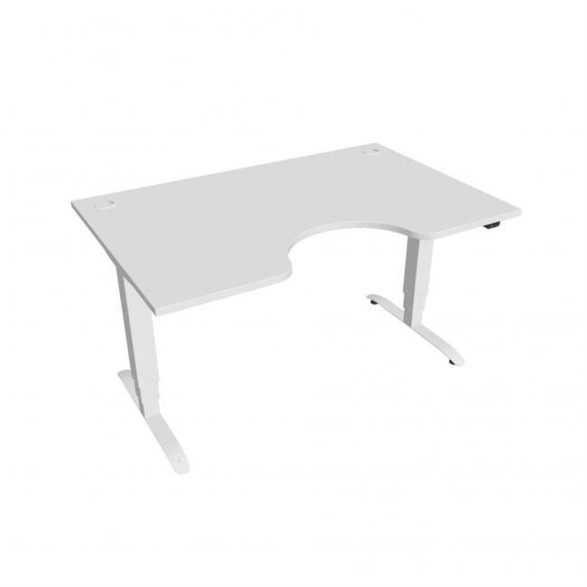 Motion Ergo desk, ZO, 3S, 140x61-128,x90 cm, white/white