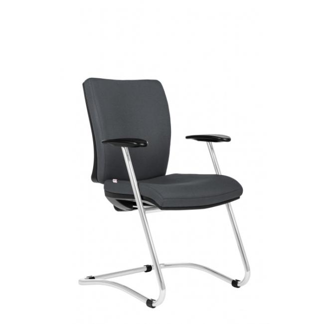 Konferenčná stolička Gala šedá D5