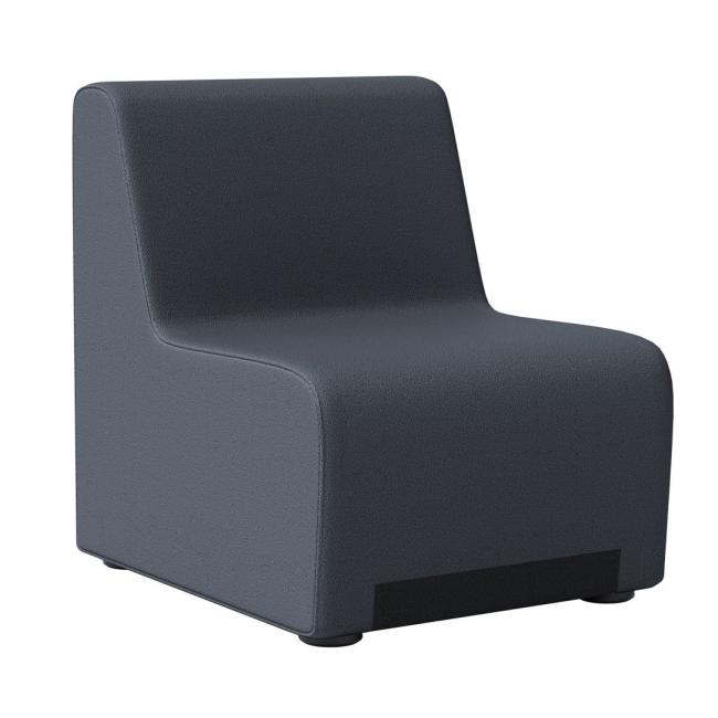 Armchair Rubico100 without armrests, 61x76x76cm, fabric BN6 gray