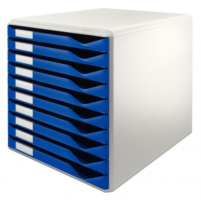 Drawer box Leitz 10 drawers blue/grey