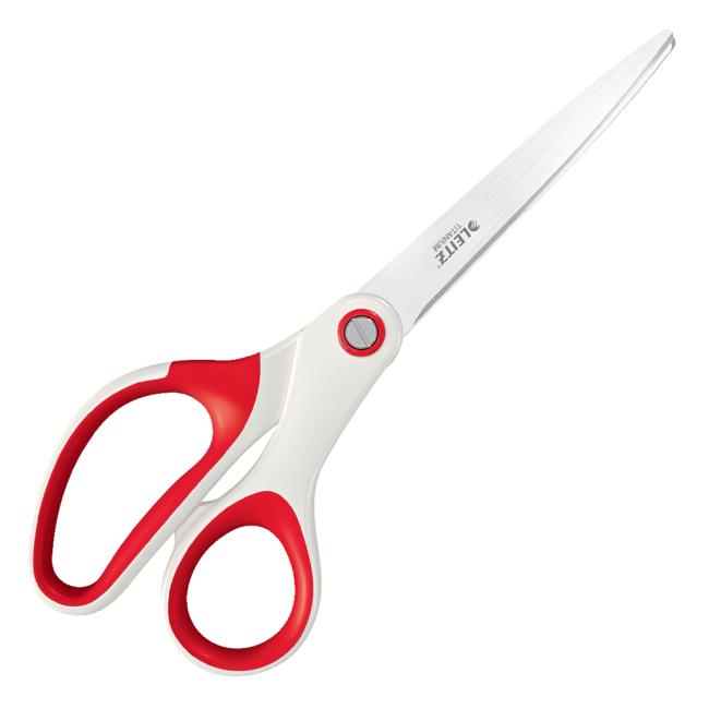 [ES531926] Titanium office scissors Leitz WOW 205 mm red