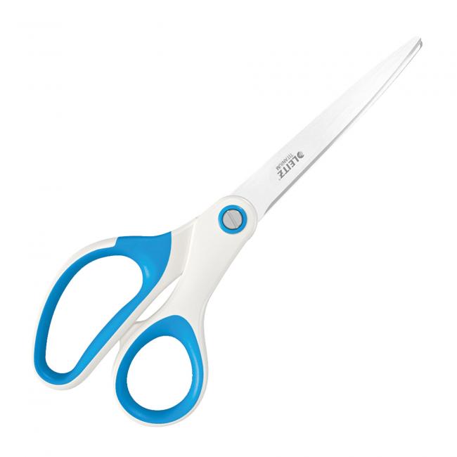 Titanium office scissors Leitz WOW 205mm blue