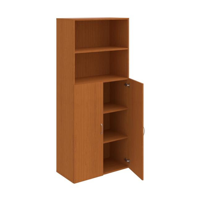 Drive shelf cabinet, 80x185x42 cm, cherry/cherry
