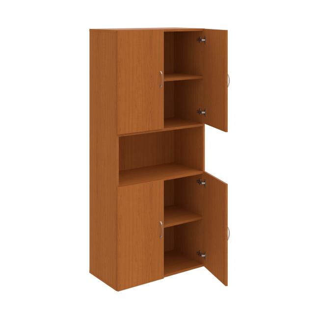 Drive shelf cabinet, 80x185x42 cm, cherry/cherry