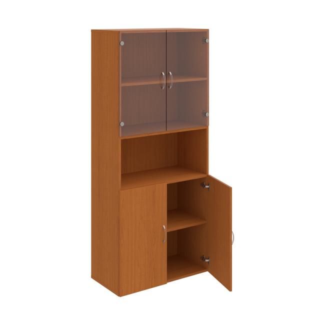 Drive shelf cabinet, 80x185x42 cm, cherry/cherry