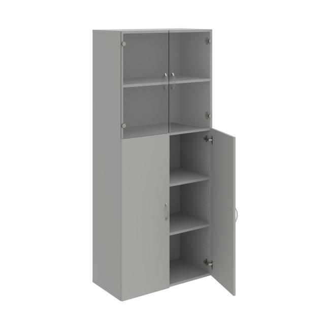 Drive shelf cabinet, 80x185x42 cm, grey/grey