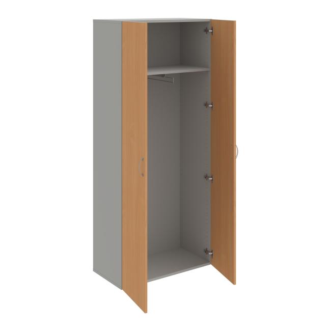 Drive wardrobe shelf, 80x185x42 cm, beech/grey