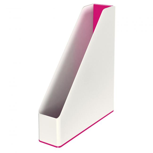 Leitz WOW magazine rack white/metallic pink
