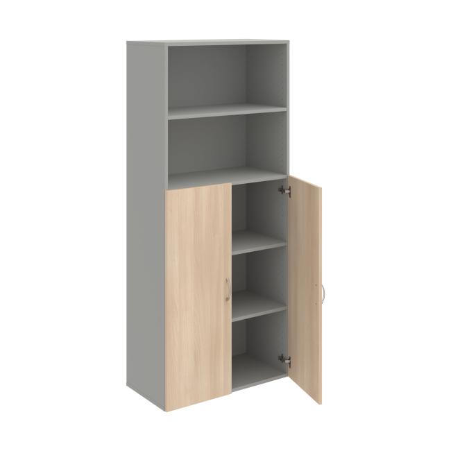 Drive shelf cabinet, 80x185x42 cm, agate/grey