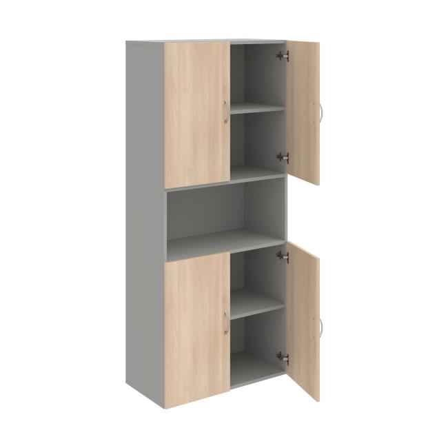 Drive shelf cabinet, 80x185x42 cm, agate/grey