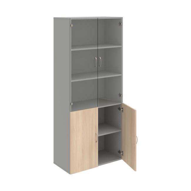 Drive shelf cabinet, 80x185x42 cm, agate/grey