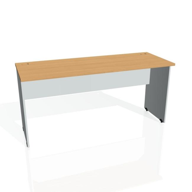 Gate desk, 160x75.5x60 cm, beech/grey