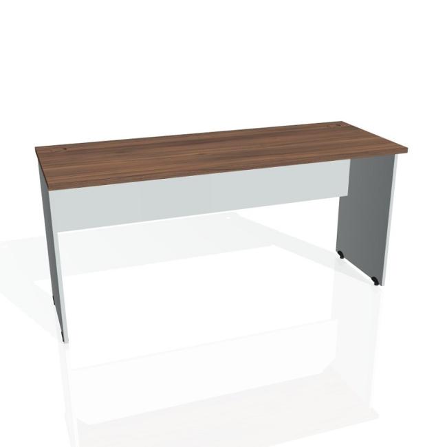 Gate desk, 160x75.5x60 cm, walnut/grey