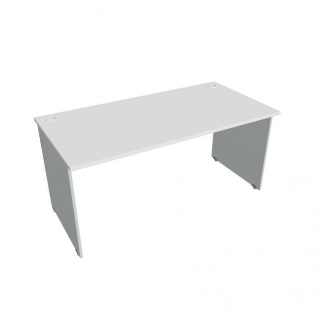 Gate desk, 160x75.5x80 cm, white/grey