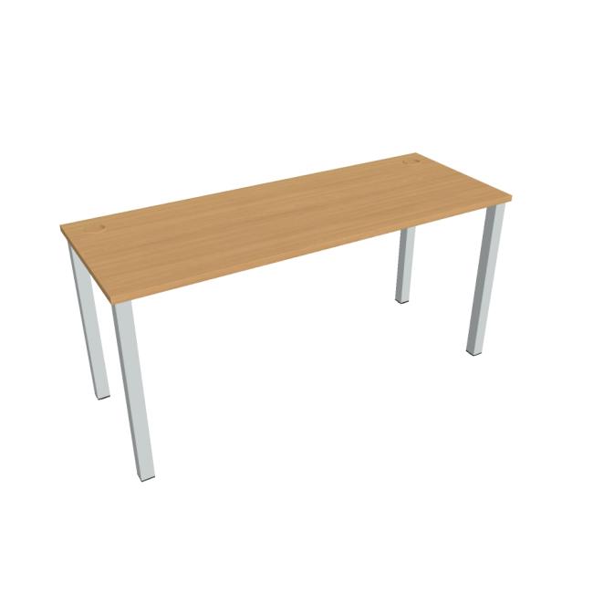 Uni work table, 160x75.5x60 cm, beech/grey