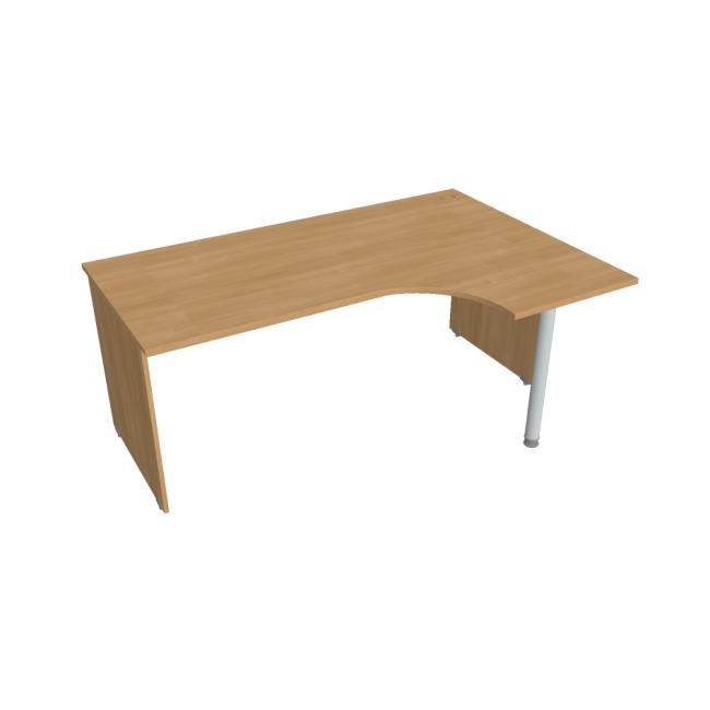 Gate desk, ergo, left, 160x75.5x120 cm, oak/oak