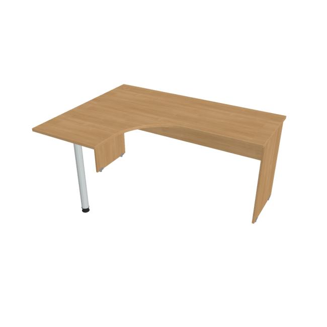 Gate desk, ergo, right, 160x75.5x120 cm, oak/oak