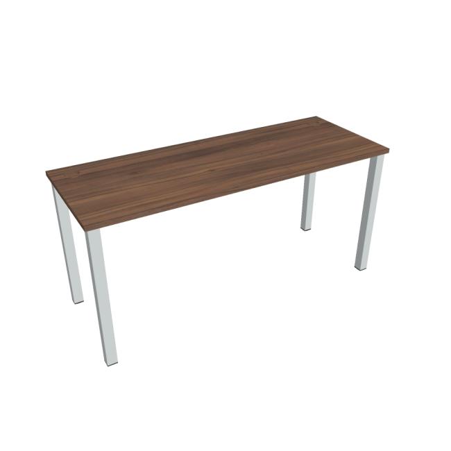 Uni work table, 160x75.5x60 cm, walnut/grey