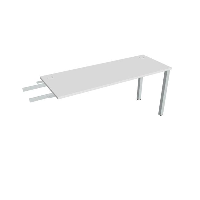 Work table Uni, chain, 160x75.5x60 cm, white/grey