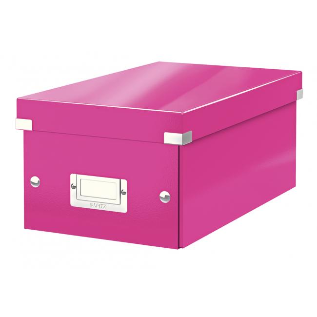 Box for DVD Click & Store WOW pink