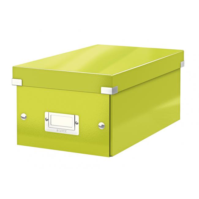 Box for DVD Click & Store WOW green