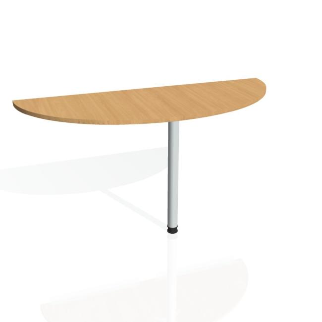 Additional Gate table, 160x75.5x60 cm, beech/metal