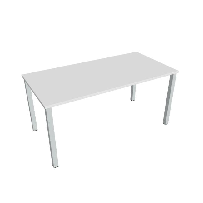 Conference table Uni, 160x75.5x80 cm, white/grey