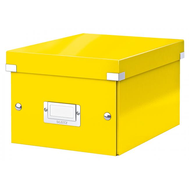 [ES604316] Small Click & Store box metallic yellow