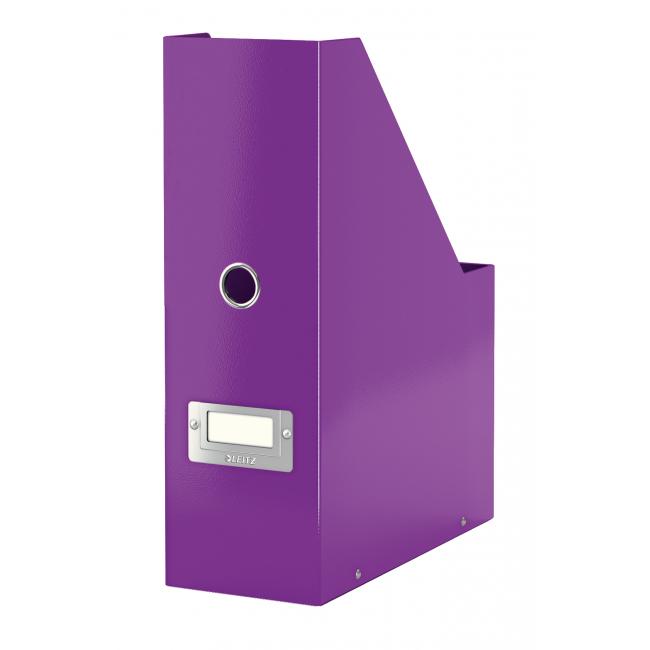 Stojan na časopisy Leitz Click & Store fialový
