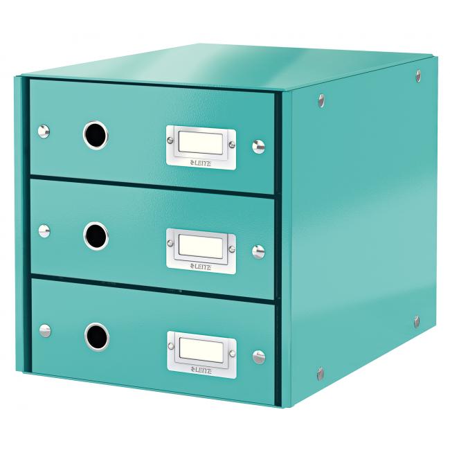 [ES604851] Drawer box Leitz Click & Store 3 drawers ice blue