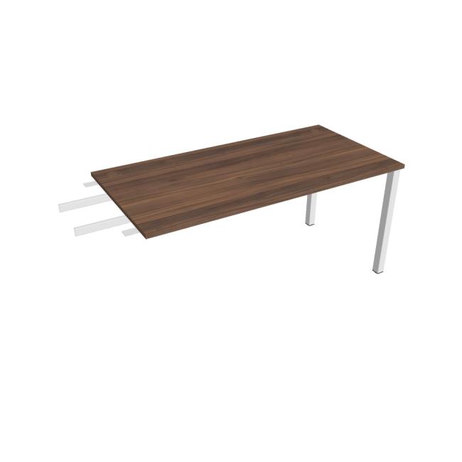 Work table Uni, chain, 160x75.5x80 cm, walnut/white