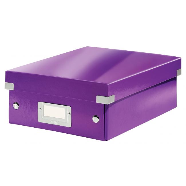 [ES605762] Small organizational box Click & Store purple