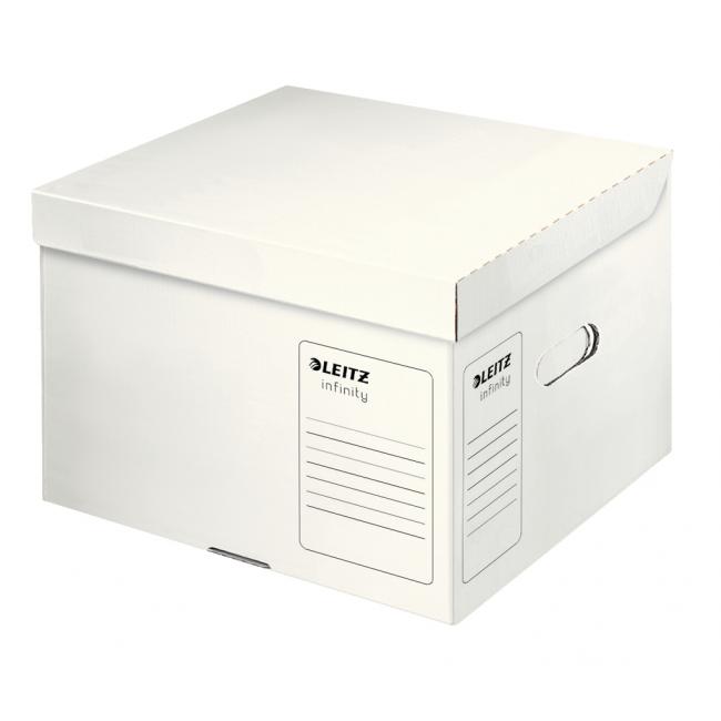 Archive box Leitz Infinity with lid size M white 350x265x320 mm