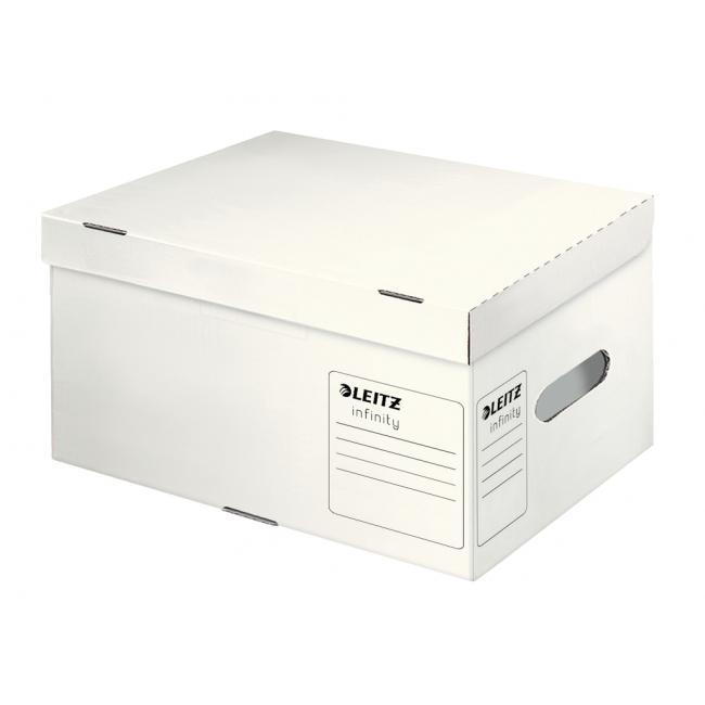 Archive box Leitz Infinity with lid size A4 white 355x190x255 mm