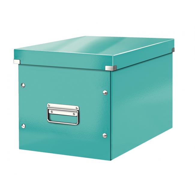 Square box Click & Store A4 ice blue