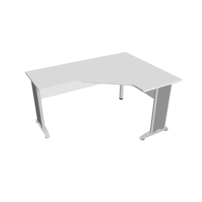 [ON161299] Cross desk, ergo, left, 160x75.5x120 cm, white/metal