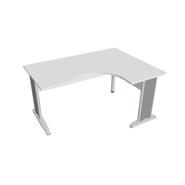 [ON161699] Cross desk, ergo, left, 160x75.5x120 cm, white/metal